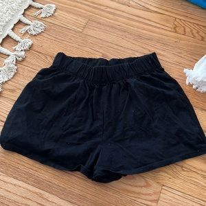 Black lounge shorts